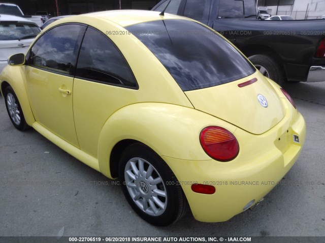 3VWCK31C85M417157 - 2005 VOLKSWAGEN NEW BEETLE GLS 黄色 照片 3