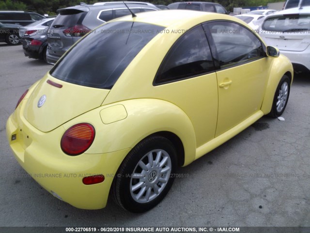 3VWCK31C85M417157 - 2005 VOLKSWAGEN NEW BEETLE GLS 黄色 照片 4