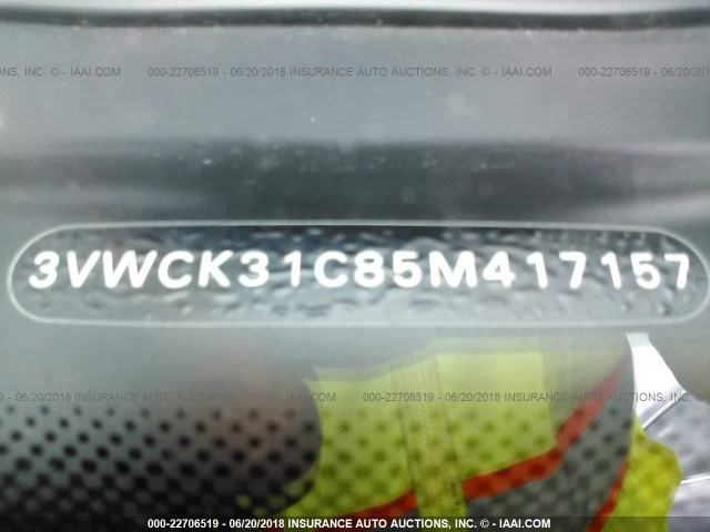 3VWCK31C85M417157 - 2005 VOLKSWAGEN NEW BEETLE GLS 黄色 照片 9