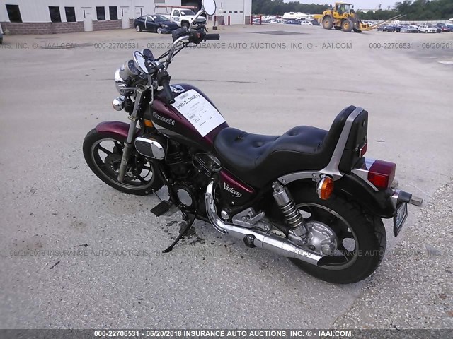 JKAVN6A16FA001264 - 1985 KAWASAKI VN700 MAROON photo 3