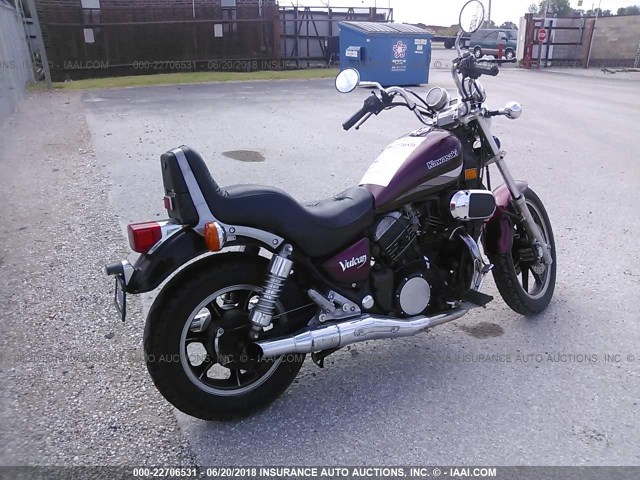 JKAVN6A16FA001264 - 1985 KAWASAKI VN700 MAROON photo 4