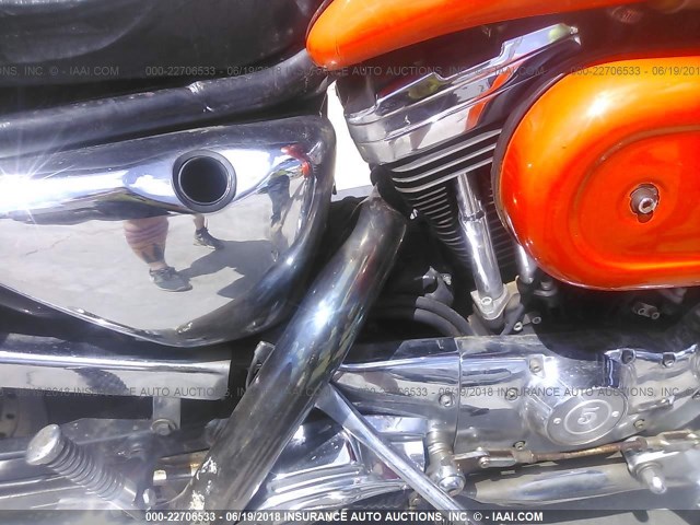 1HD1CGP141K117507 - 2001 HARLEY-DAVIDSON XL1200 C ORANGE photo 8