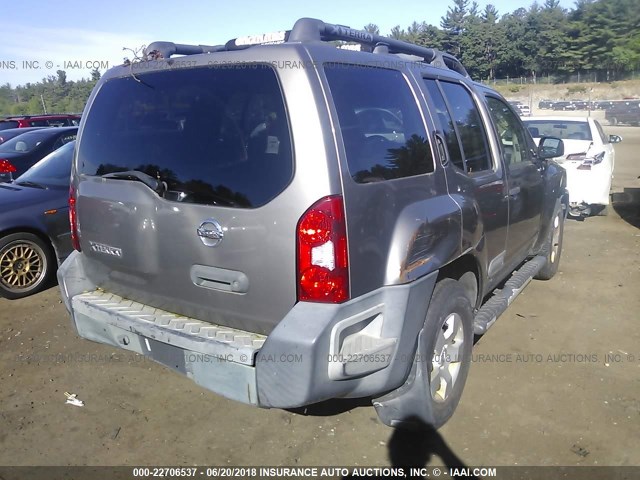 5N1AN08UX6C510517 - 2006 NISSAN XTERRA OFF ROAD/S/SE BROWN photo 4