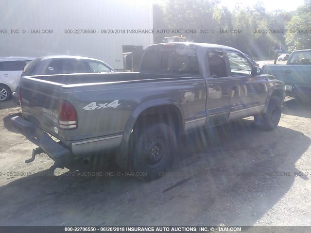 1D7HG12K04S507435 - 2004 DODGE DAKOTA SXT GRAY photo 4