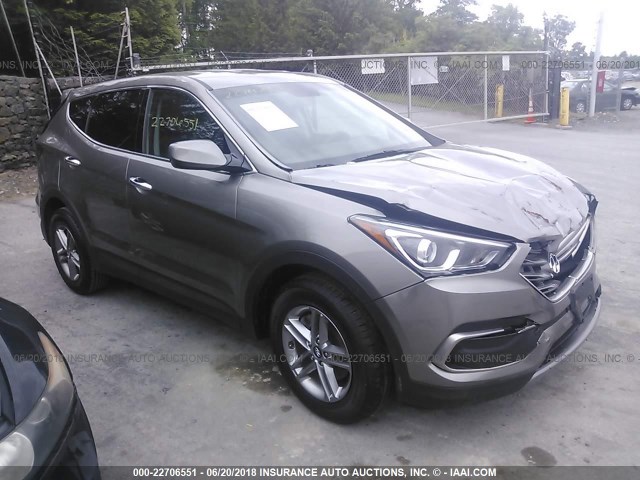 5XYZTDLB5JG525652 - 2018 HYUNDAI SANTA FE SPORT  GRAY photo 1