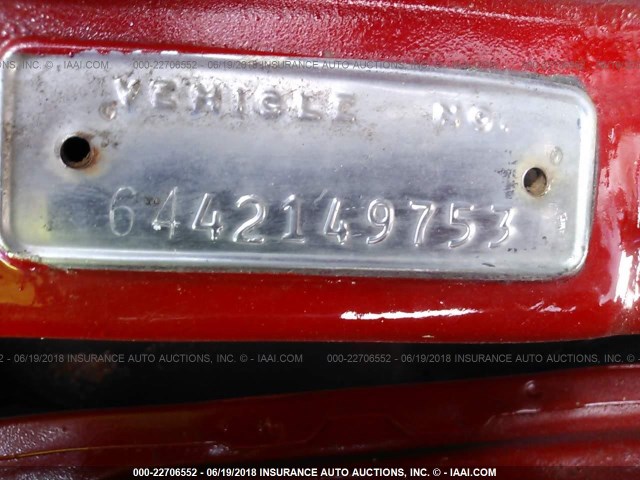 6442149753 - 1964 DODGE POLARA RED photo 9