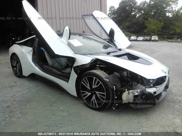 WBY2Z2C50FV392036 - 2015 BMW I8 WHITE photo 1