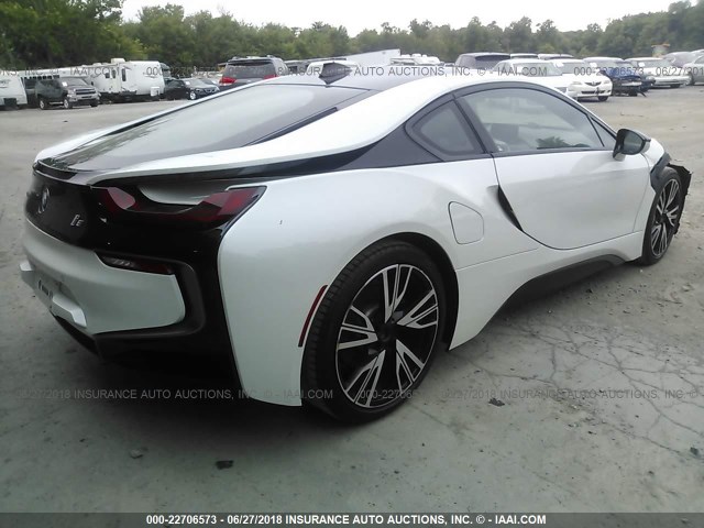 WBY2Z2C50FV392036 - 2015 BMW I8 WHITE photo 4