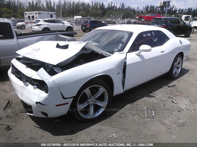 2C3CDZBT3HH658212 - 2017 DODGE CHALLENGER R/T WHITE photo 2