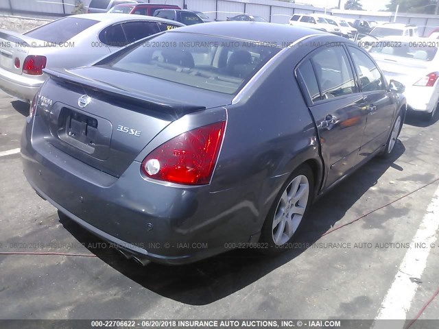 1N4BA41E47C844211 - 2007 NISSAN MAXIMA SE/SL GRAY photo 4