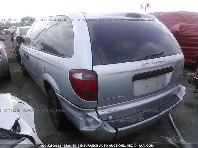 1D4GP24R64B564862 - 2004 DODGE GRAND CARAVAN SE SILVER photo 3