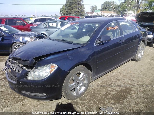 1G1ZC5EB0AF198060 - 2010 CHEVROLET MALIBU 1LT ლურჯი ფოტო 2