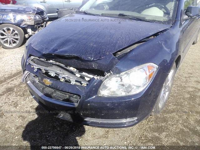 1G1ZC5EB0AF198060 - 2010 CHEVROLET MALIBU 1LT ლურჯი ფოტო 6