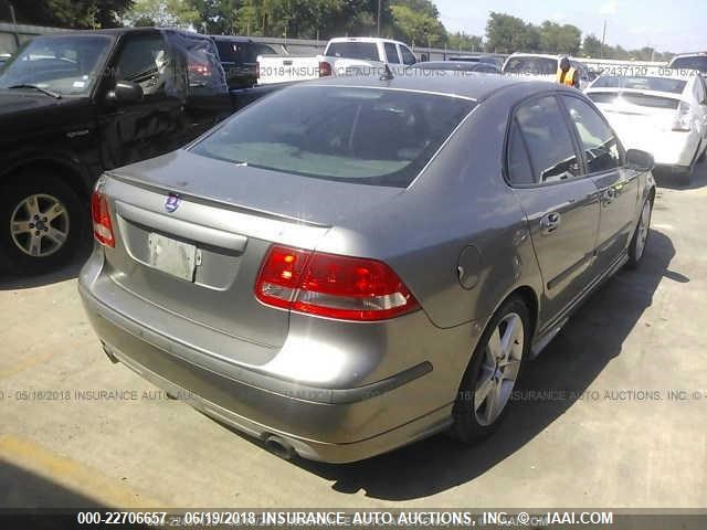 YS3FH41U661102393 - 2006 SAAB 9-3 AERO GRAY photo 4