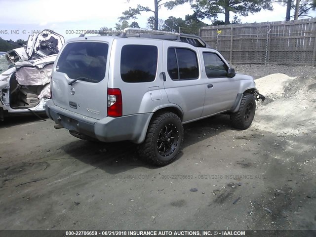 5N1ED28Y14C607783 - 2004 NISSAN XTERRA XE/SE SILVER photo 4