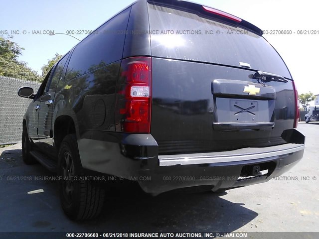 1GNSKJE70DR138659 - 2013 CHEVROLET SUBURBAN K1500 LT BLACK photo 6