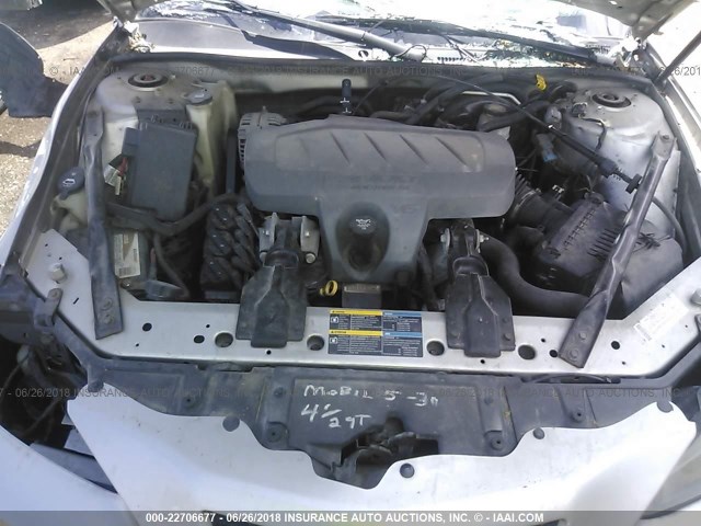 2G2WP552581138540 - 2008 PONTIAC GRAND PRIX SILVER photo 10