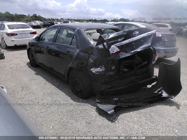 5YFBU4EE7DP080692 - 2013 TOYOTA COROLLA S/LE BLACK photo 3