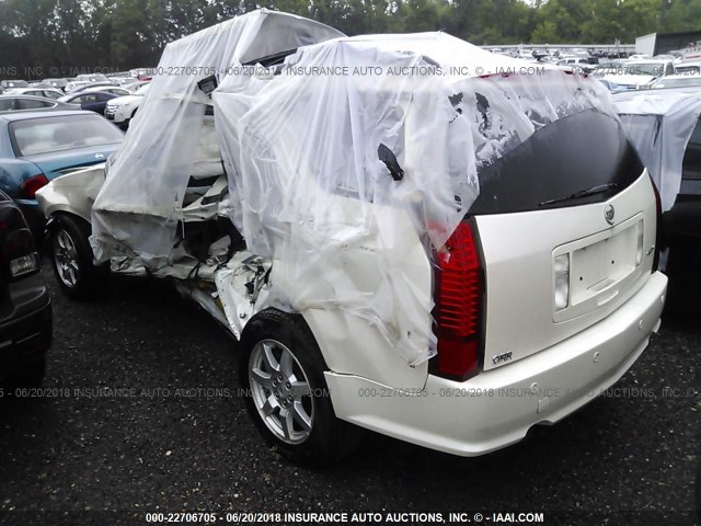 1GYEE637790139164 - 2009 CADILLAC SRX WHITE photo 3