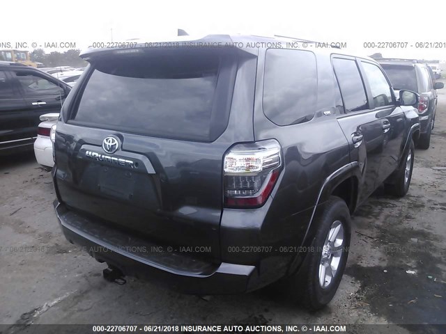 JTEZU5JR6J5172572 - 2018 TOYOTA 4RUNNER SR5/LIMITED/SR5 PREMIUM GRAY photo 4