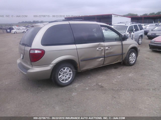 1D4GP45393B140273 - 2003 DODGE CARAVAN SPORT TAN photo 4