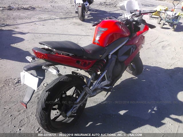 JKAEXEC129DA44054 - 2009 KAWASAKI EX650 C 红色 照片 4