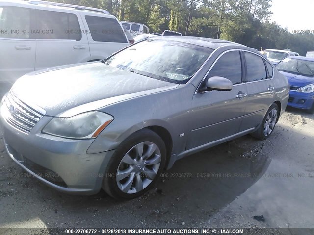 JNKAY01E36M111357 - 2006 INFINITI M35 SPORT GRAY photo 2