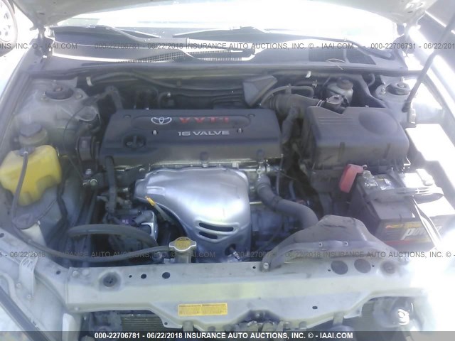 JTDBE32K430160963 - 2003 TOYOTA CAMRY LE/XLE GRAY photo 10