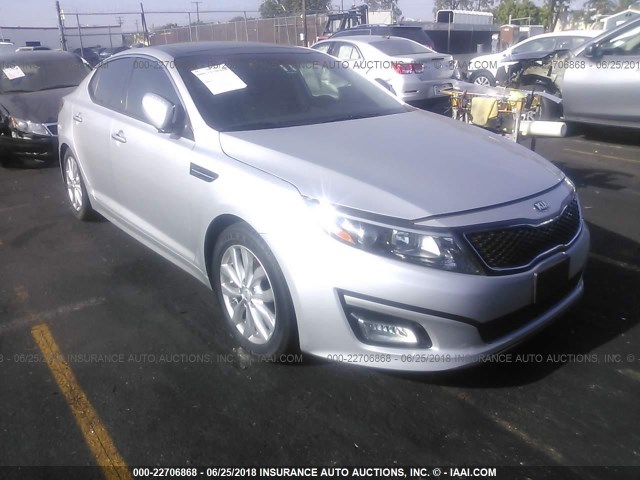 5XXGN4A7XEG332195 - 2014 KIA OPTIMA EX SILVER photo 1