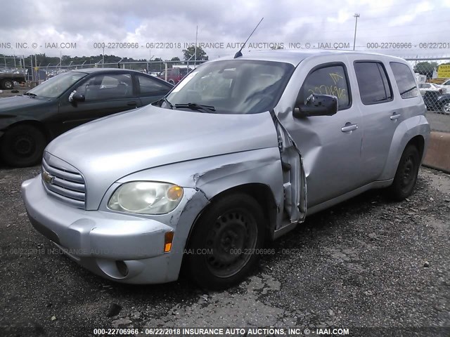 3GNBAADB8AS544724 - 2010 CHEVROLET HHR LS SILVER photo 2