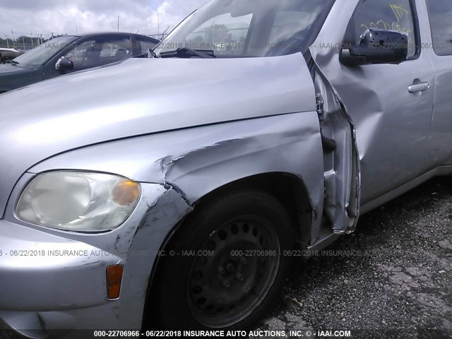 3GNBAADB8AS544724 - 2010 CHEVROLET HHR LS SILVER photo 6
