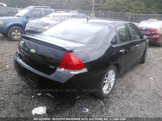 2G1WC5E37F1105142 - 2015 CHEVROLET IMPALA LIMITED LTZ BLACK photo 4