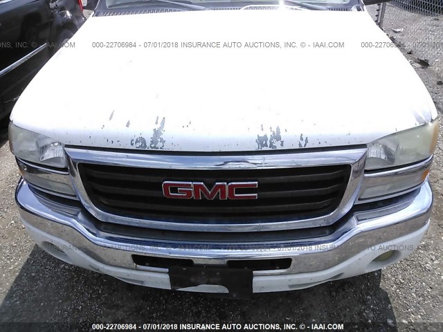 2GTEC19V541109405 - 2004 GMC NEW SIERRA C1500 WHITE photo 6