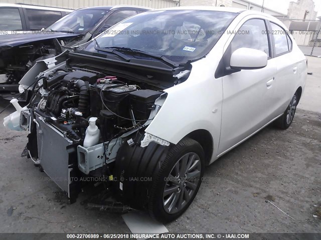 ML32F3FJ3JHF07752 - 2018 MITSUBISHI MIRAGE G4 ES Белый фото 2