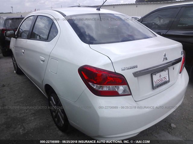 ML32F3FJ3JHF07752 - 2018 MITSUBISHI MIRAGE G4 ES Белый фото 3