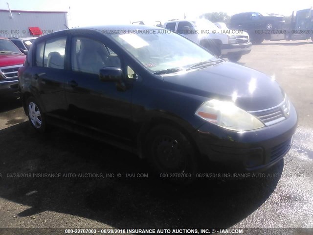 3N1BC13E97L445995 - 2007 NISSAN VERSA S/SL BLACK photo 1