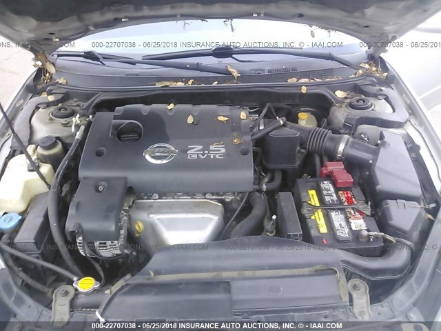 1N4AL11E84C146331 - 2004 NISSAN ALTIMA S/SL SILVER photo 10