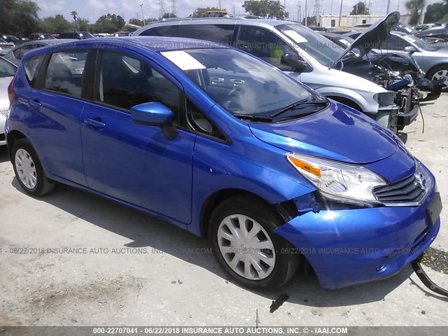 3N1CE2CP6FL428057 - 2015 NISSAN VERSA NOTE S/S PLUS/SV/SL/SR BLUE photo 1