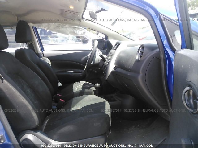 3N1CE2CP6FL428057 - 2015 NISSAN VERSA NOTE S/S PLUS/SV/SL/SR BLUE photo 5