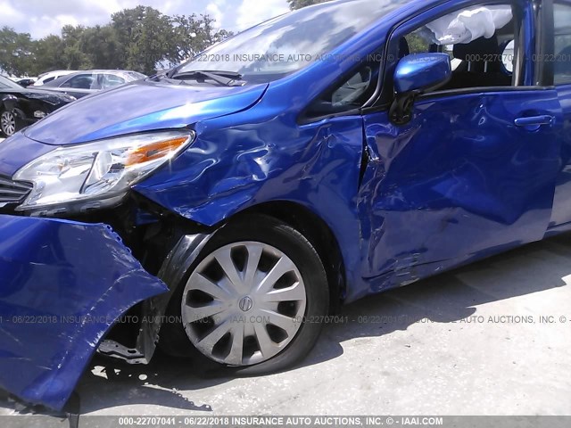 3N1CE2CP6FL428057 - 2015 NISSAN VERSA NOTE S/S PLUS/SV/SL/SR BLUE photo 6