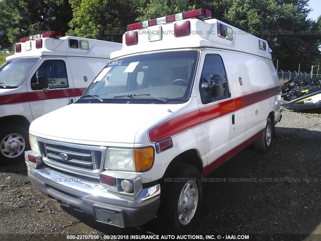 1FDSS34PX7DA31847 - 2007 FORD ECONOLINE E350 SUPER DUTY VAN WHITE photo 2