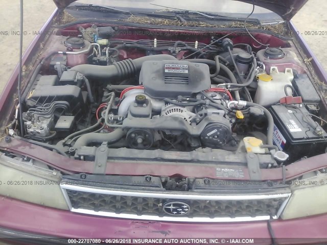 JF2BC65C7LH645354 - 1990 SUBARU LEGACY LS SPECIAL RED photo 10