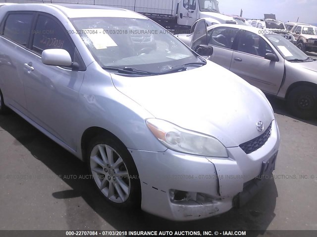 2T1GE40E99C004859 - 2009 TOYOTA COROLLA MATRIX XRS SILVER photo 6