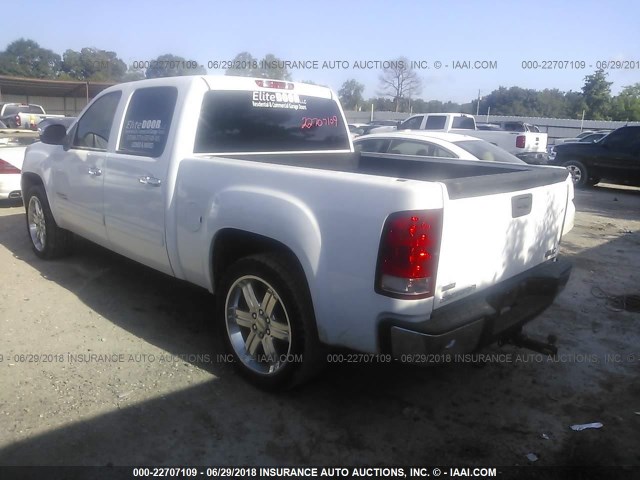 3GTP1VE08BG141883 - 2011 GMC SIERRA C1500 SLE WHITE photo 3