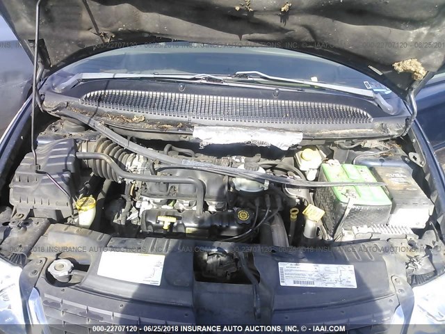 2C4GP44342R706659 - 2002 CHRYSLER TOWN & COUNTRY LX BLUE photo 10