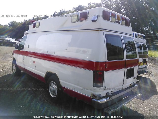 1FDSS34P86HB29718 - 2006 FORD ECONOLINE E350 SUPER DUTY VAN WHITE photo 3