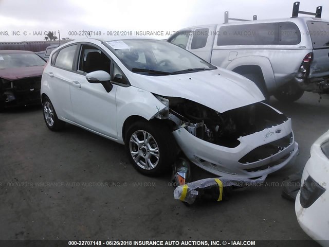 3FADP4EJXEM177090 - 2014 FORD FIESTA SE WHITE photo 1