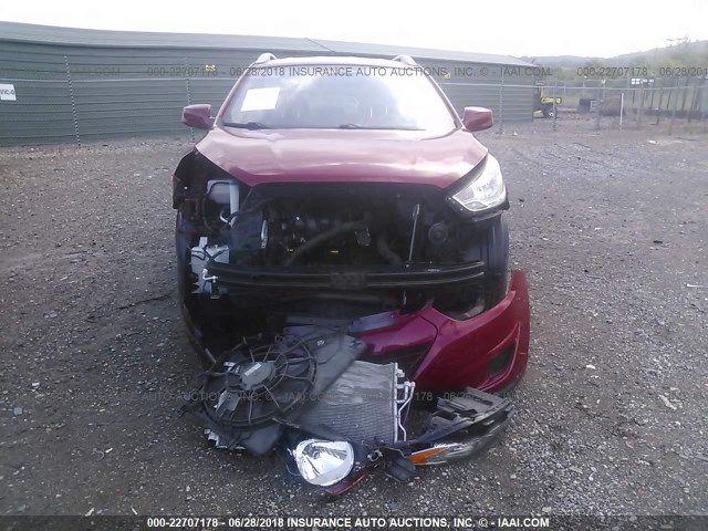 KM8JUCAC4BU192615 - 2011 HYUNDAI TUCSON GLS/LIMITED 红色 照片 6