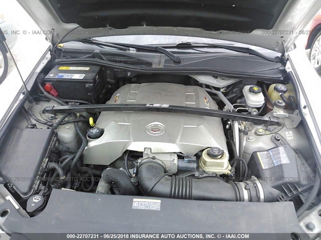 1G6DN56S750125497 - 2005 CADILLAC CTS-V SILVER photo 10