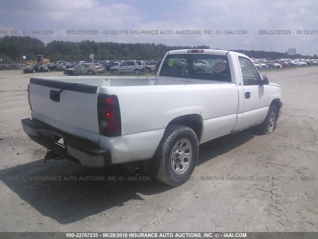 1GCEK14X65Z120286 - 2005 CHEVROLET SILVERADO K1500 WHITE photo 4